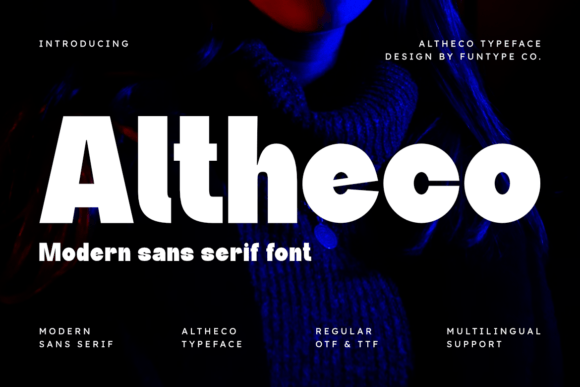 Altheco: A Modern Sans Serif for Bold Visuals