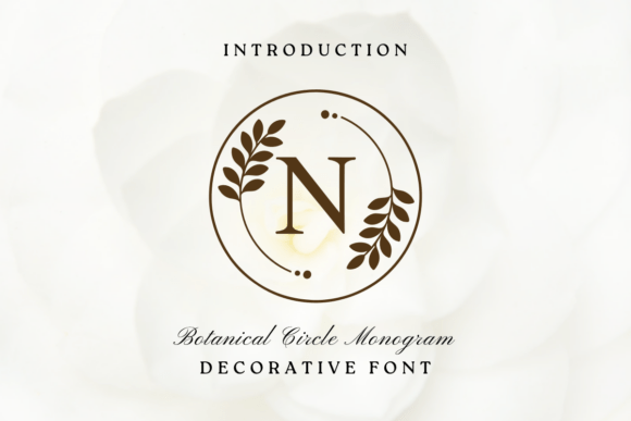 Botanical Circle Monogram: Your Brand's Natural Signature