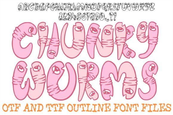 Chunky Worms: A Typeface That Crawls Off the Page