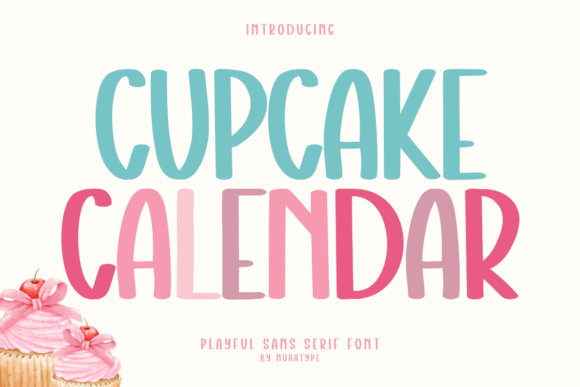 Cupcake Calendar: A Font That Feels Like a Handwritten Note