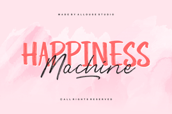 Happiness Machine Duo: The Brushed Font Pairing for Real Projects