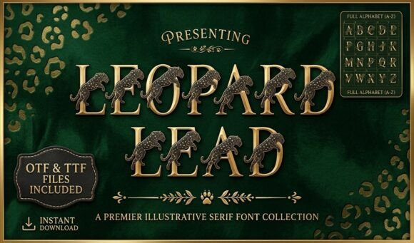 Leopard Leap: Fierce Elegance in a Single Letter