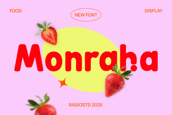Monraha: A Display Font with a Friendly, Organic Vibe