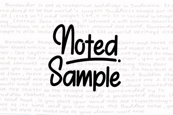 Noted Simple: A Handwritten Font for Modern Projects