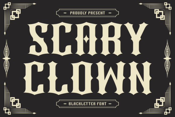 Scary Clown: A Typeface for Autumn's Darker Side