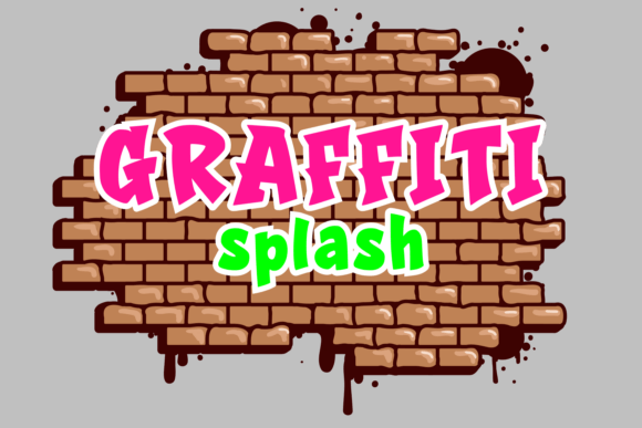 Unleash Urban Energy with Graffiti Splash Typography