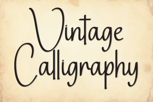Vintage Calligraphy: The Script Font with Modern Flair