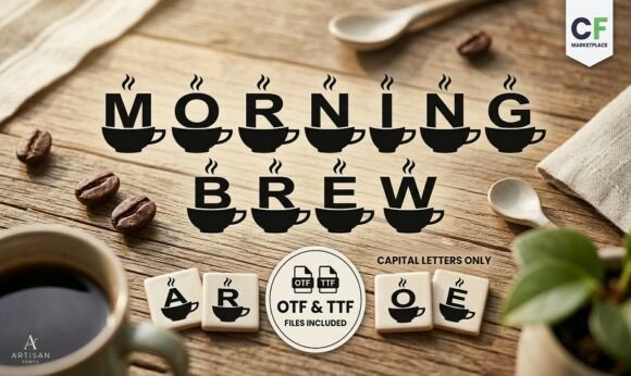 Wake Up and Get Crafting: The Morning Brew Monogram Font