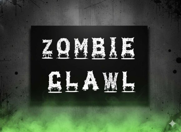 Zombie Clawl: A Deep Dive into a Disturbingly Detailed Display Typeface